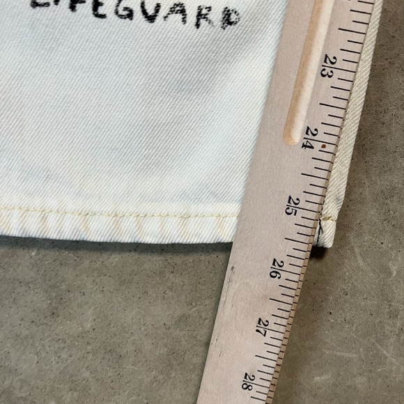 Scotch Soda Jeans Mens Size 33 White Hi‎ Brutus Bye Popeye Denim Button Fly - Picture 7 of 16